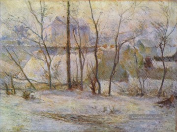Wirkung von Schnee Beitrag Impressionismus Primitivismus Paul Gauguin Ölgemälde
